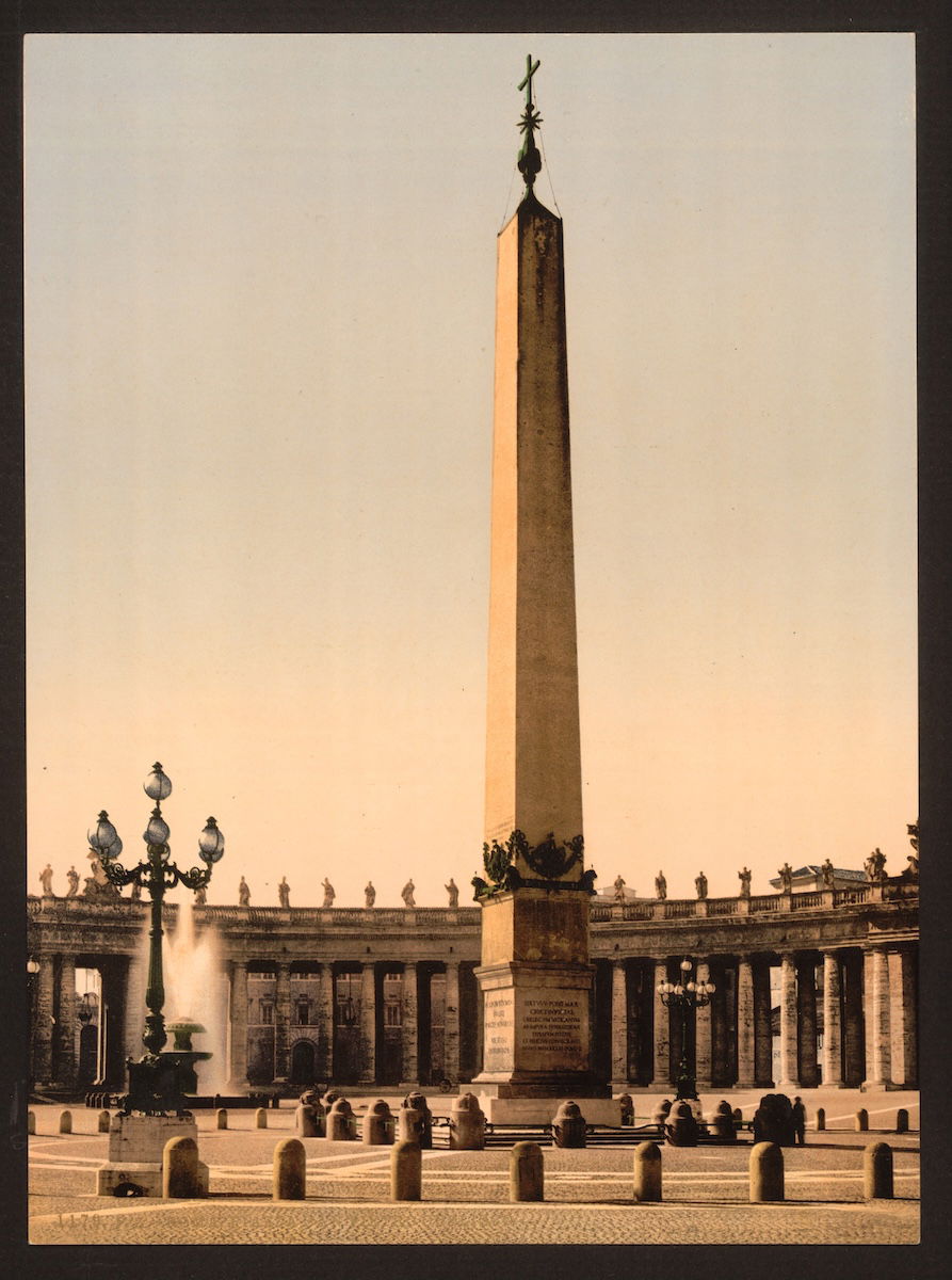 St. Peter's Place, the obelisk, Rome, Italy