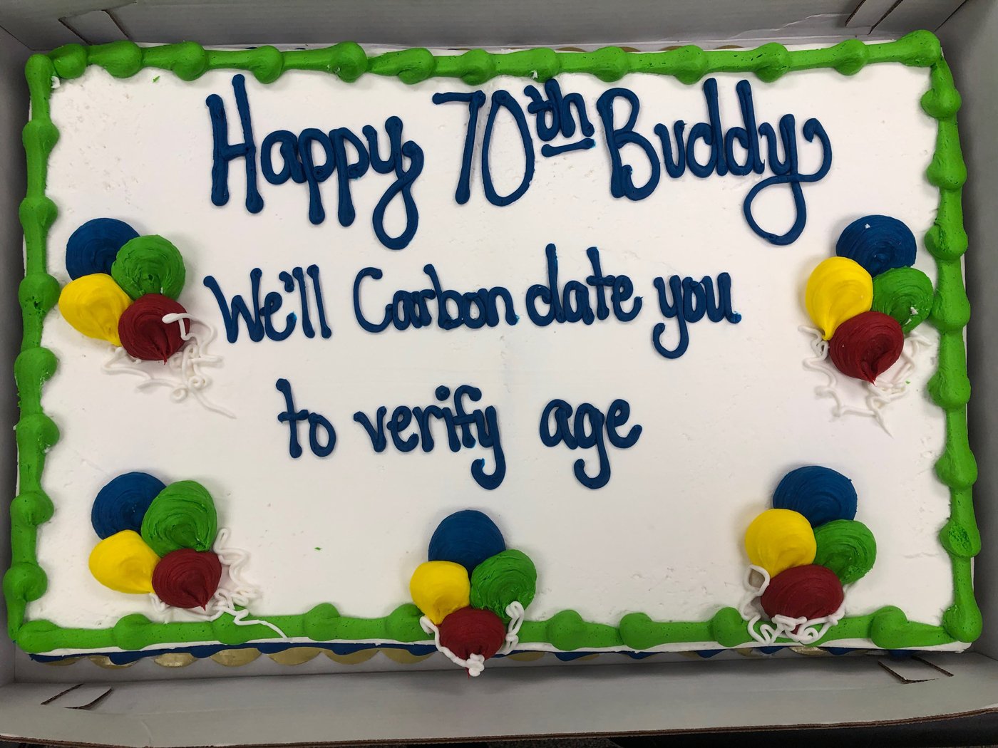 Buddy's Birthday Cake