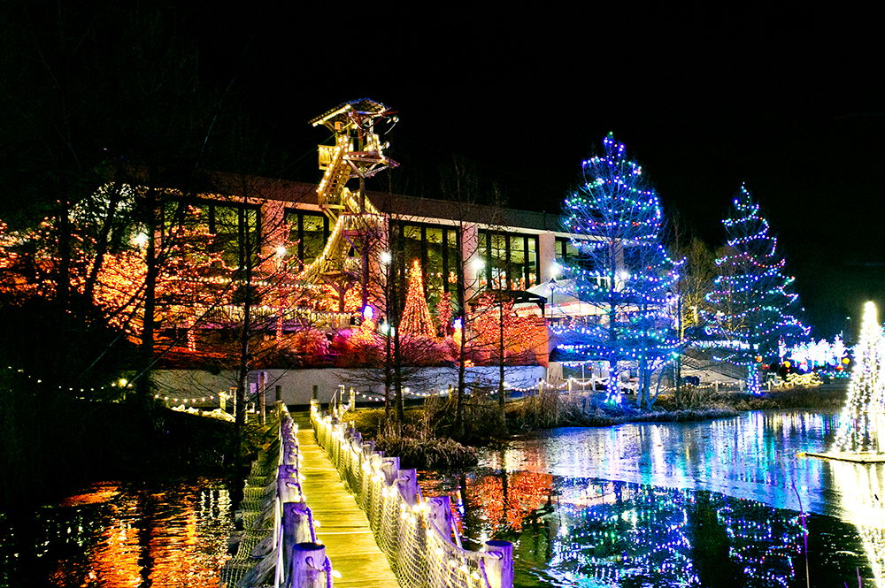 Christmas Town Floating Bridge