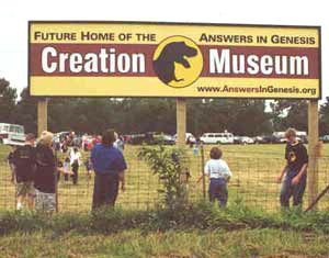 Creation Museum sign