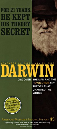 AMNH Darwin exhibit brochure