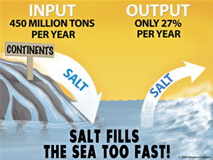 Sea saltiness illustration