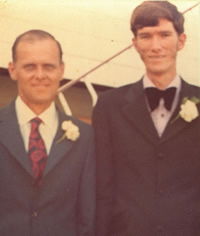 Ken with his dad at Ken’s wedding