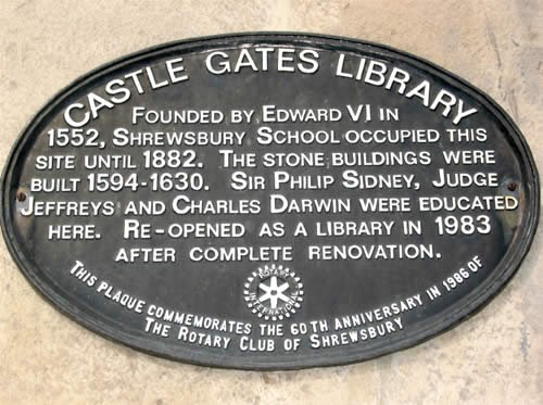 Library plaque