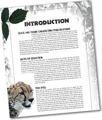 Zoo Guide Introduction page