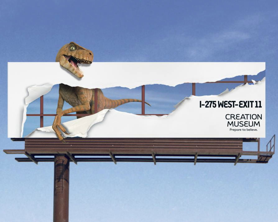 Creation Museum Dinosaur Billboard