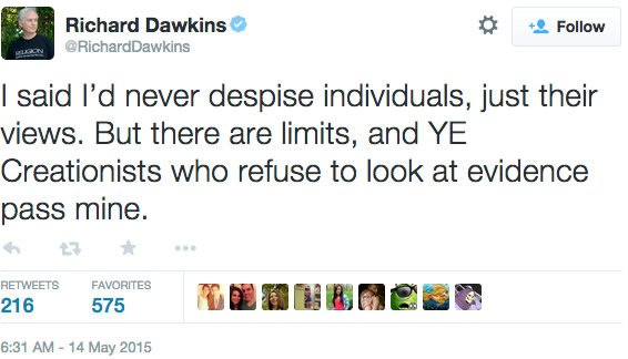 Dawkins Tweet