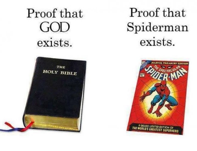 Proof of God and Spiderman