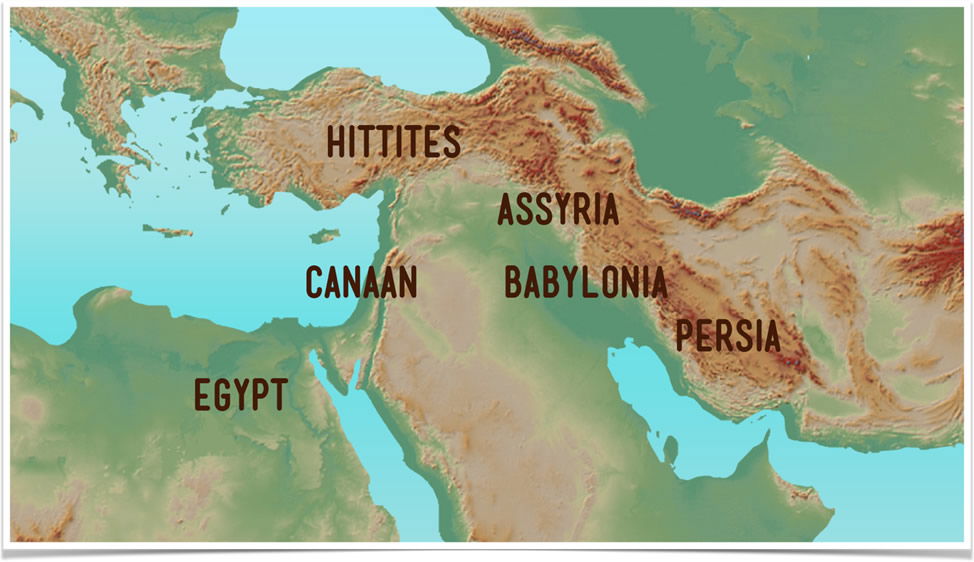 Ancient Map Of The Middle East