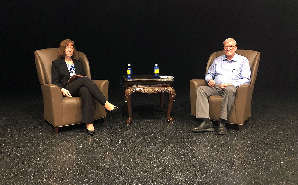 Dr. Georgia Purdom and Ken Ham at UCO