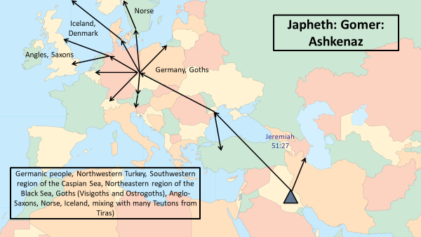 Migration: Ashkenaz son of Gomer