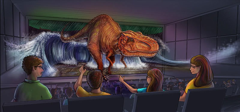 Artist depictions of Creation Museum 4D theater.