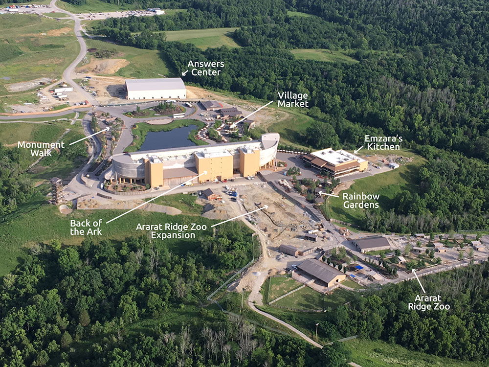 Drone Photo of Ark Encounter Updates