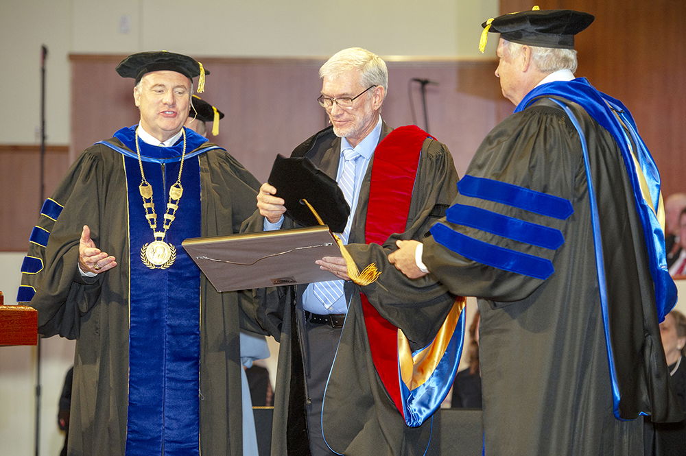 Ken Ham receiving his honorary degree