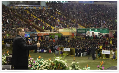 Joe Owen Speaks in a Stadium