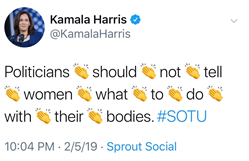 Sen. Kamala Harris' Tweet About Abortion