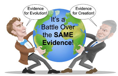 Illustration of Ken Ham and Bill Nye