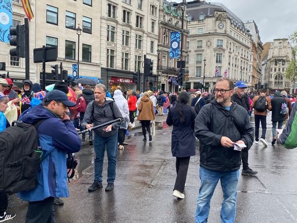 Members of Living Waters team handing out tracts in London