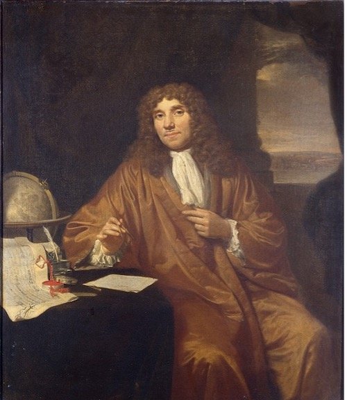 Painting of Antony van Leeuwenhoek by Jan Verkolje