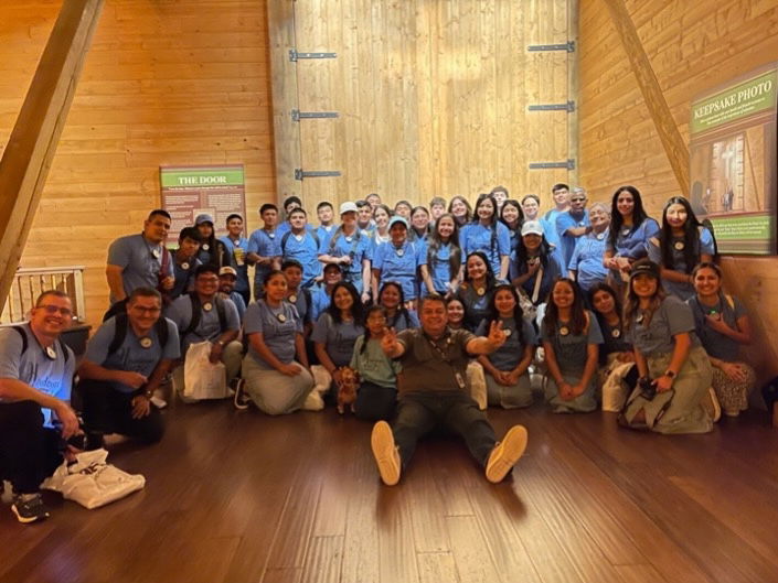 Group in front of Ark door