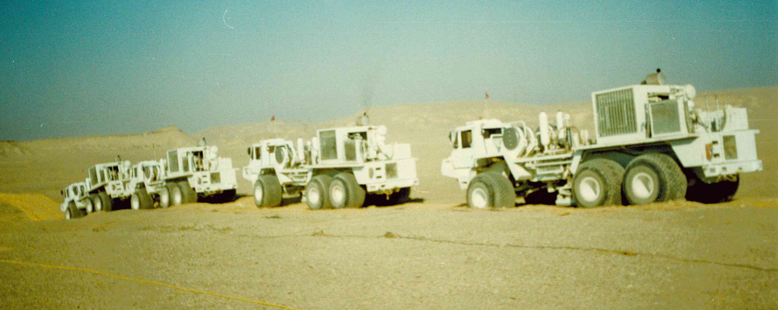 Vibroseis trucks