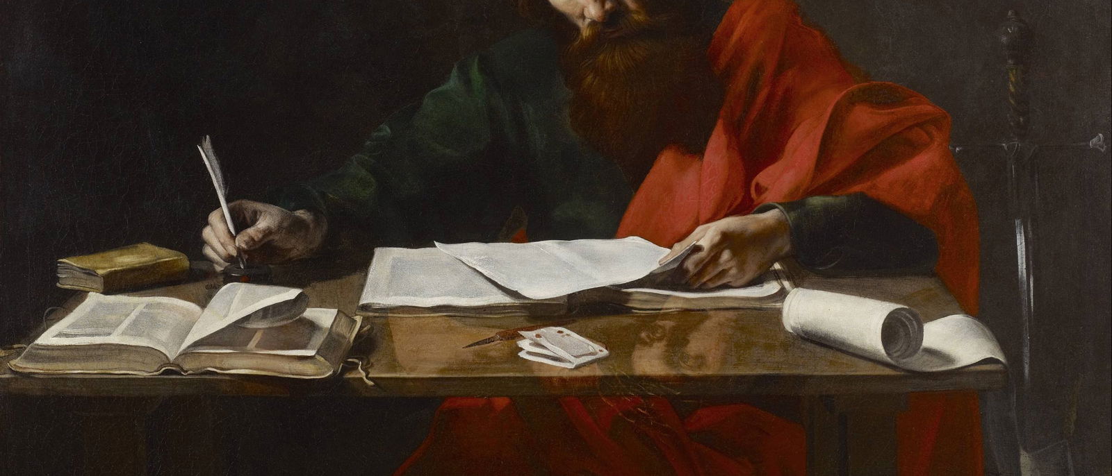 Saint Paul Writing His Epistles