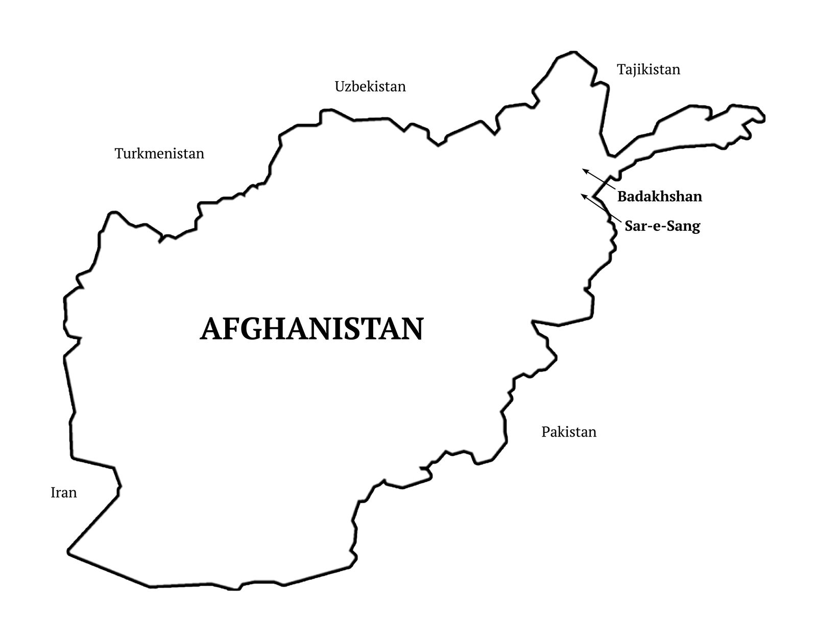 Afghanistan map