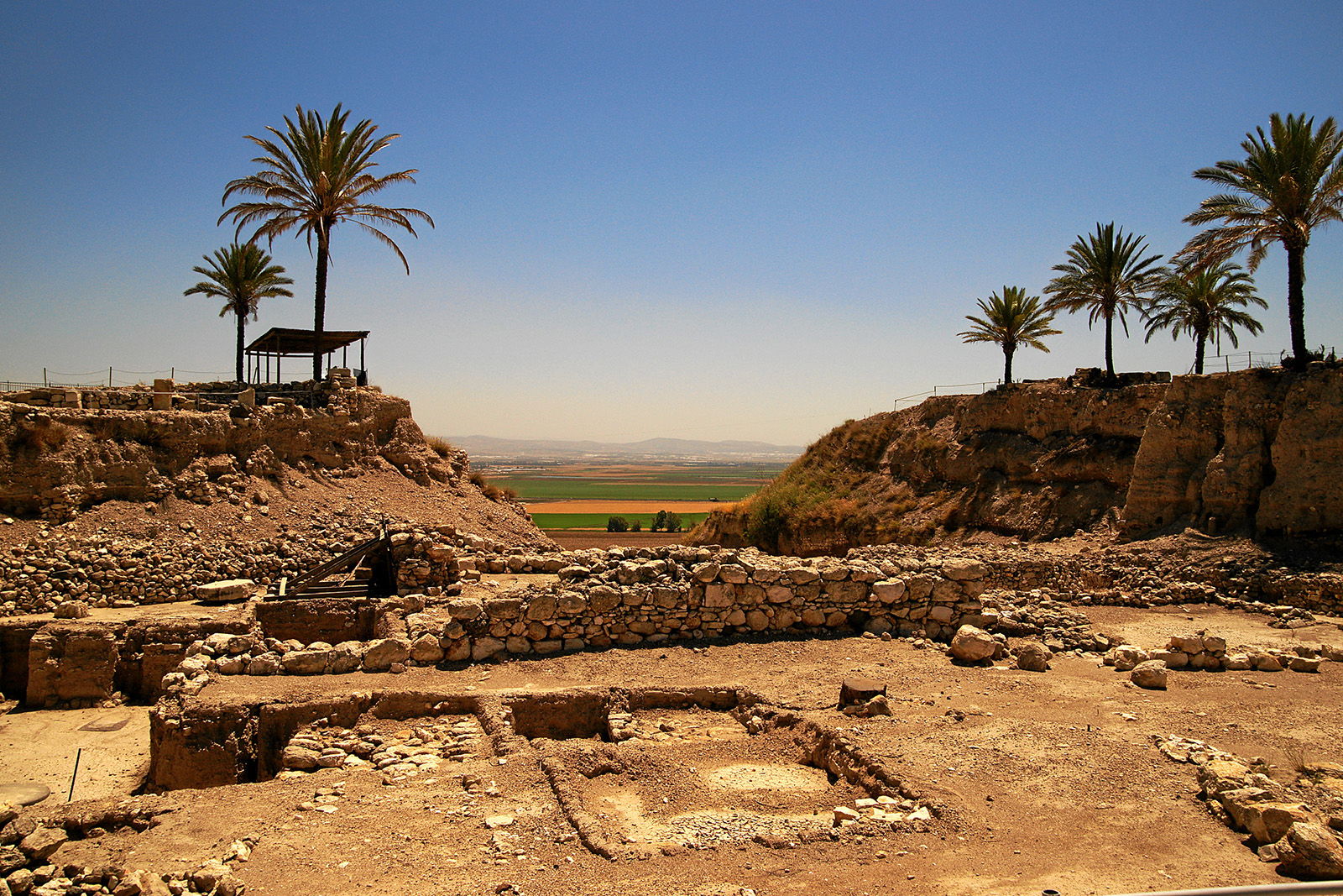 Ancient mound of Megiddo.