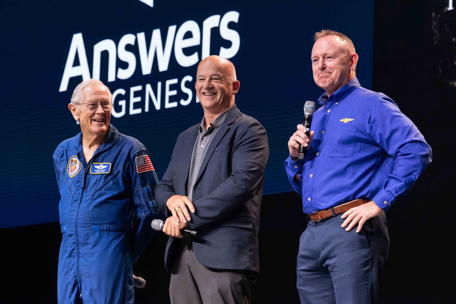 Astronauts at the Astronaut Encounter event.