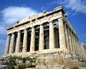 Greece's Parthenon, near the 2004 Summer Olympics