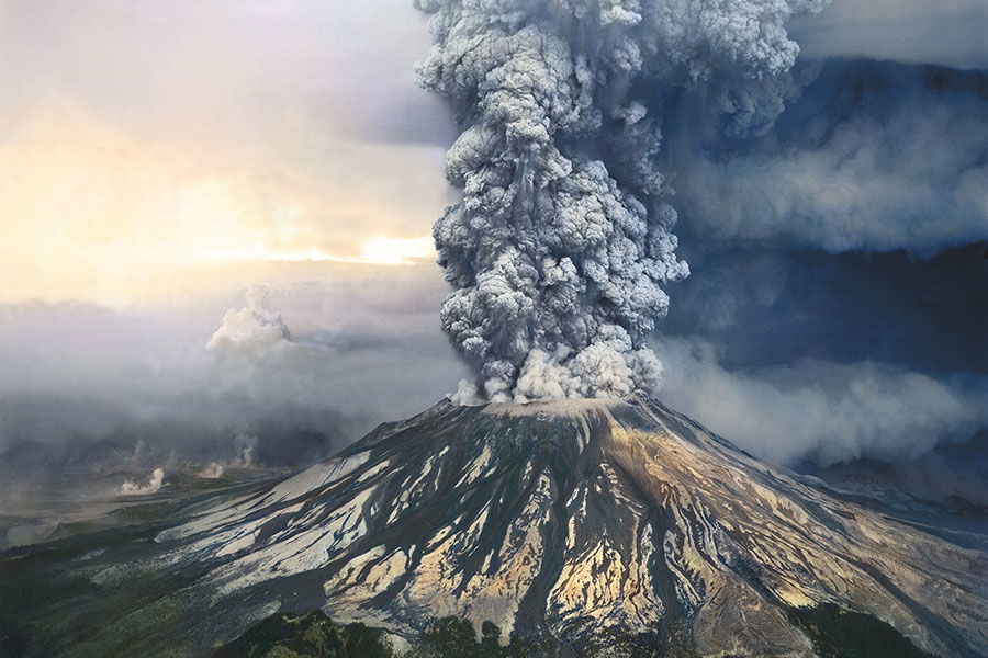 mount st helens eruption lava