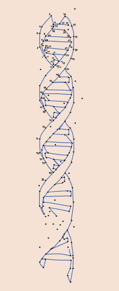 connect-the-dots dna structure