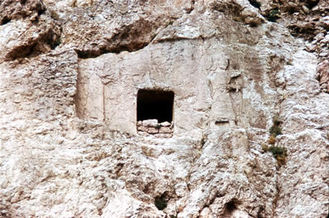 Hand-hewn cave