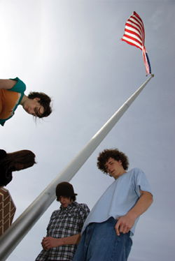 Teens praying