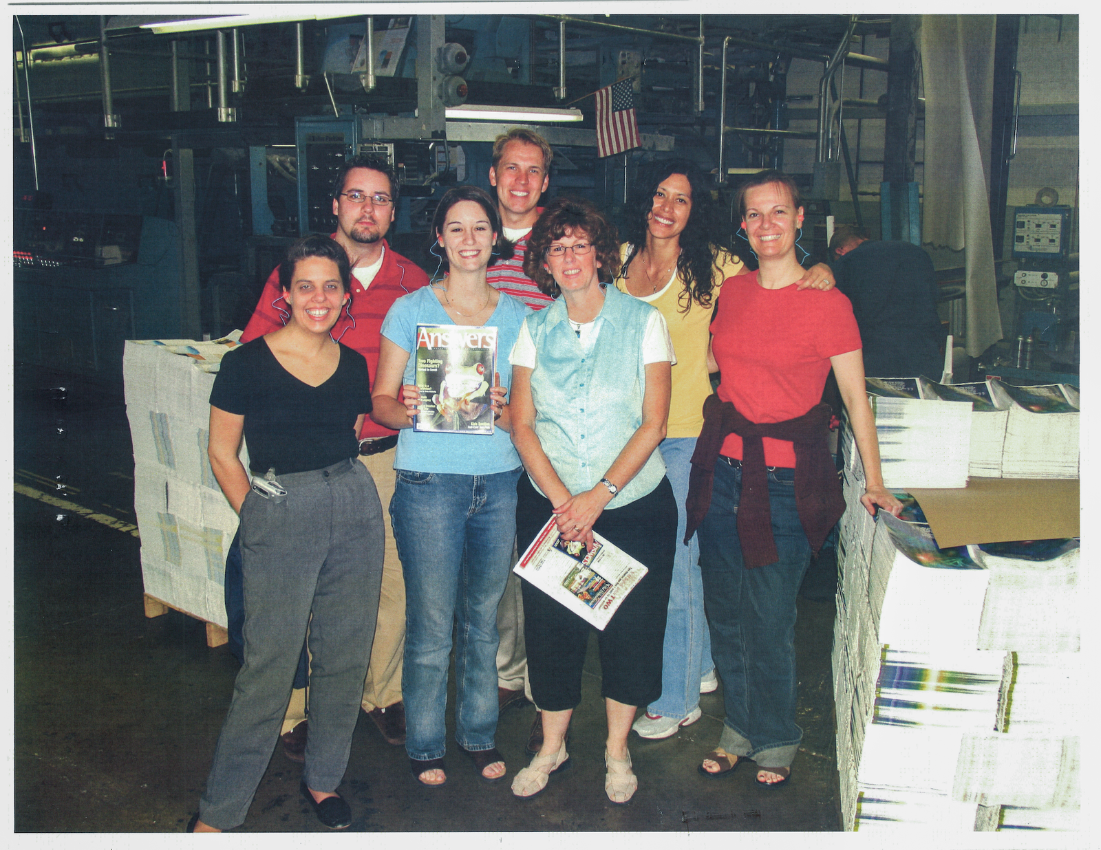 The early team watched the inaugural issue roll off the press in St. Louis.