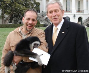 Dan Breeding and President Bush
