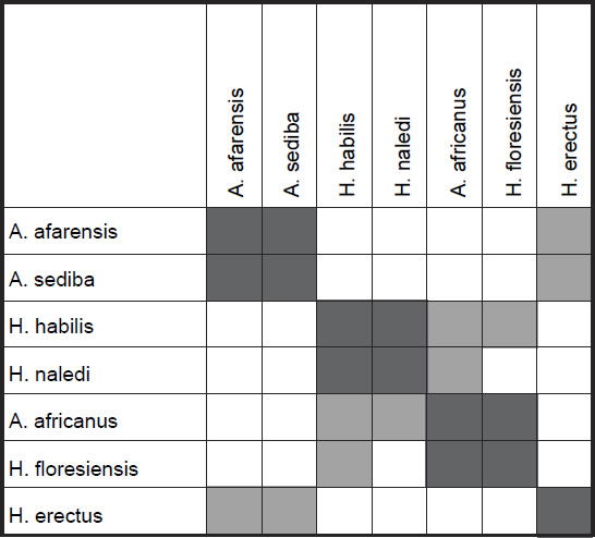 Baramic distance correlation results for measurements on the clavicle, etc.