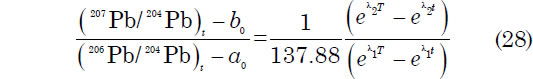 uranium lead dating equation Radiometric dating (often called radioactive dating) is a way to find out how old something isthe method compares the amount of a naturally occurring radioactive isotope and its decay products, in samples. uranium lead dating equation Radiometric dating (often called radioactive dating) is a way to find out how old something isthe method compares the amount of a naturally occurring radioactive isotope and its decay products, in samples.