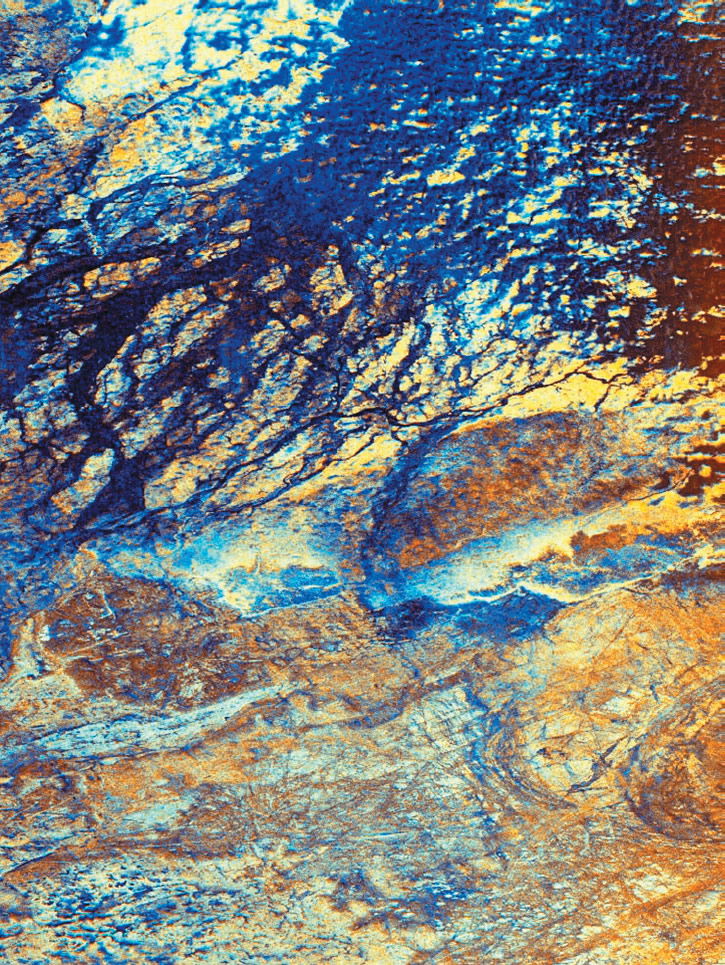False-color image