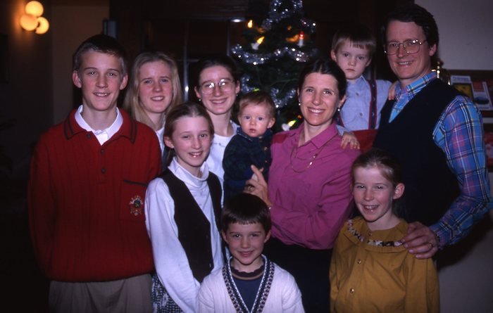 Christmas 2001 after starting at AiG