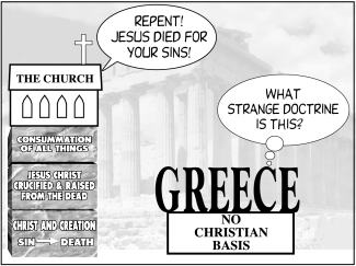 The Greeks had no Christian basis in their thinking.