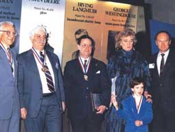 The 1989 National Inventors’ Hall of Fame inductees. Dr. Damadian is second on the left