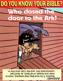 Who closed the door to the Ark?