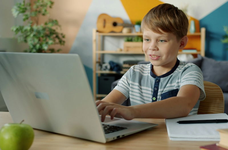 Boy on laptop