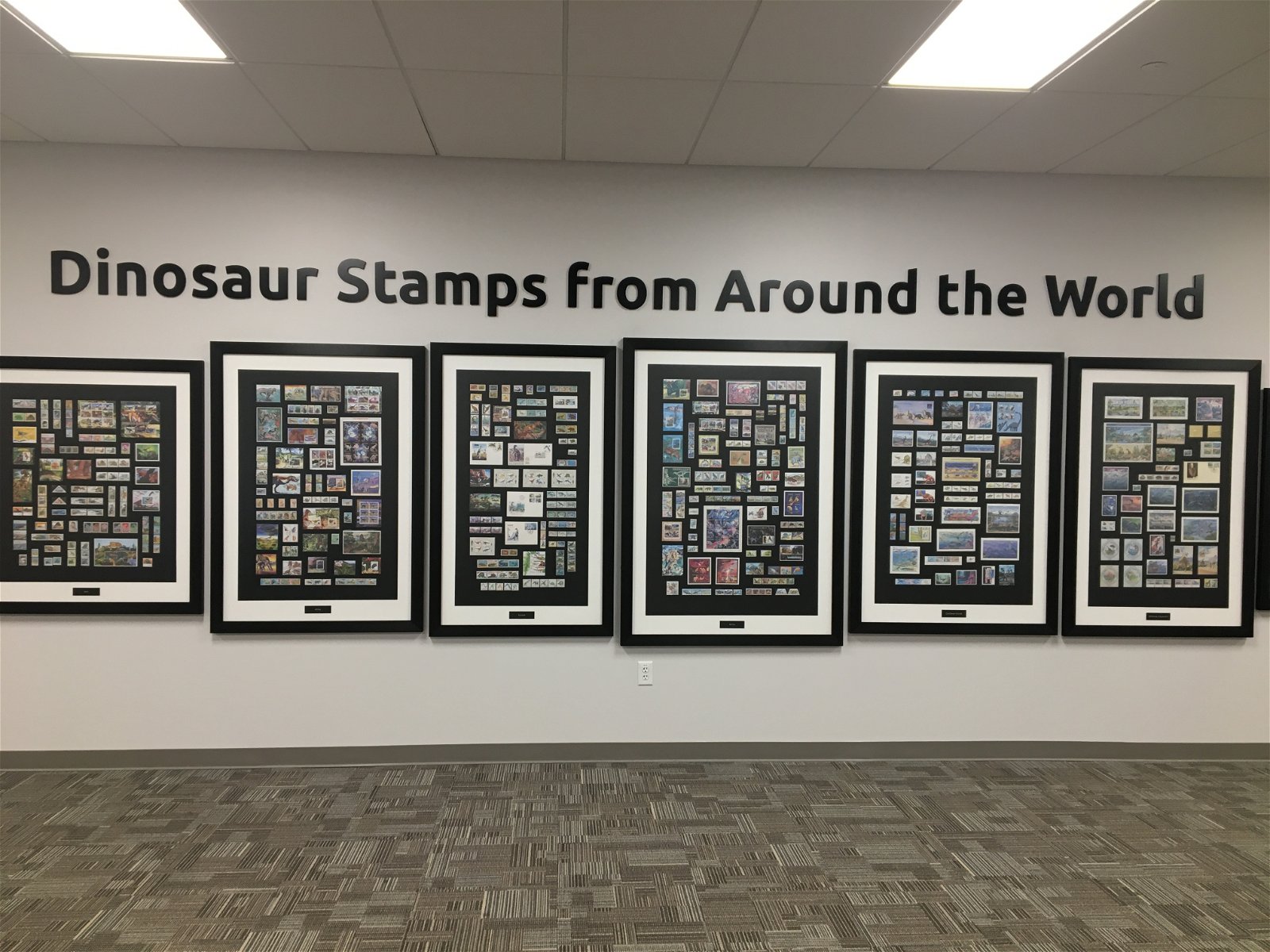 dinosaur stamps exhibit