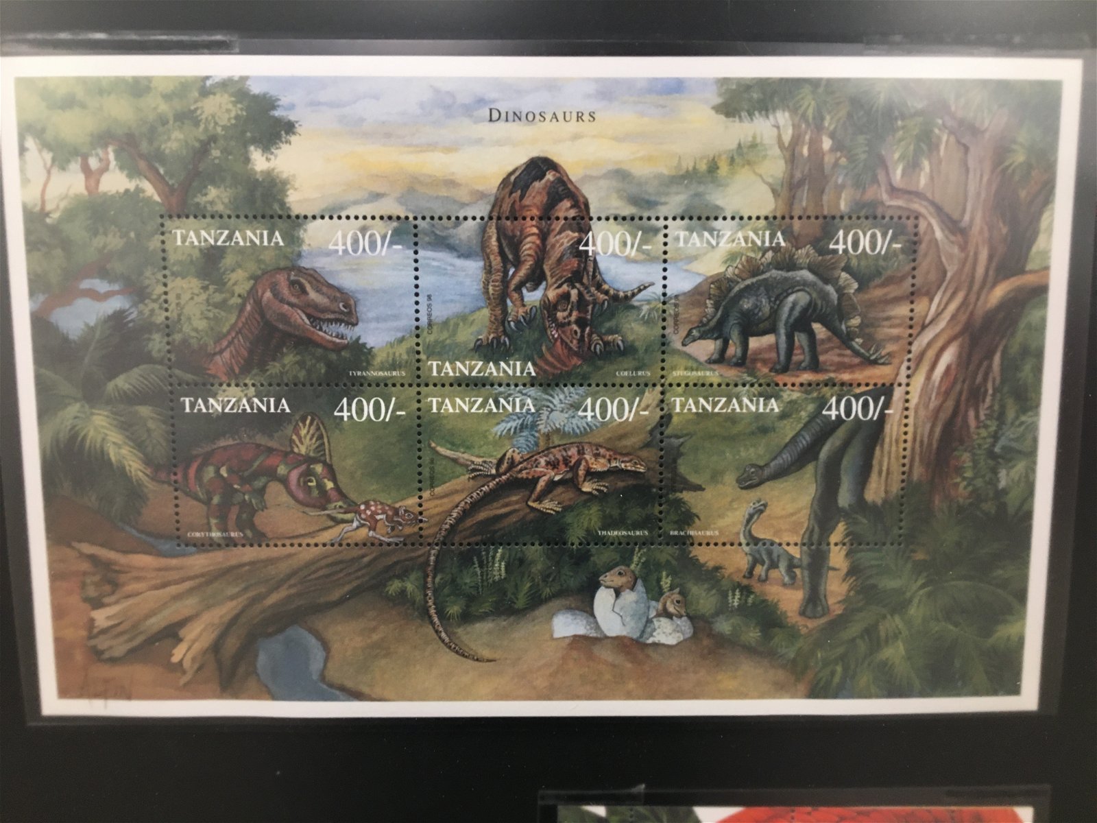 dinosaur stamps exhibit