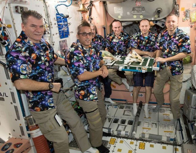 Astronauts Celebrating Thanksgiving