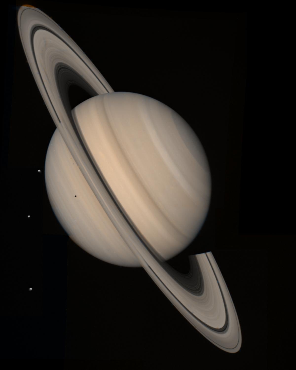 Image of Saturn taken by the Voyager 2 spacecraft