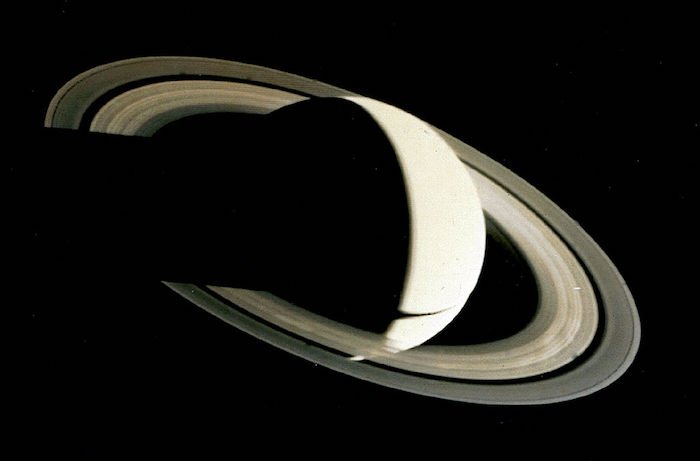 Image of Saturn from Voyager 1