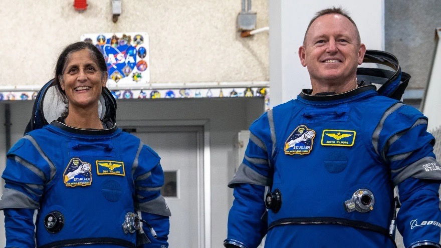 NASA astronauts Suni Williams and Butch Wilmore